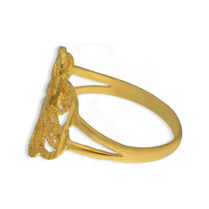 Gold Flower Shaped Ring 22Kt - Fkjrn22K3748 Rings