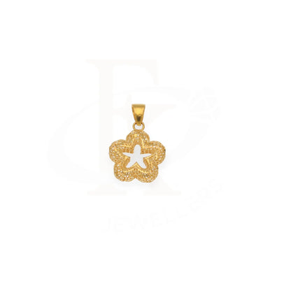 Gold Flower Star Pendant 21Kt - Fkjpnd21Km8205 Pendants