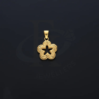 Gold Flower Star Pendant 21Kt - Fkjpnd21Km8205 Pendants