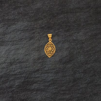 Gold Flowercut Pendant 21Kt - Fkjpnd21Km8401 Pendants