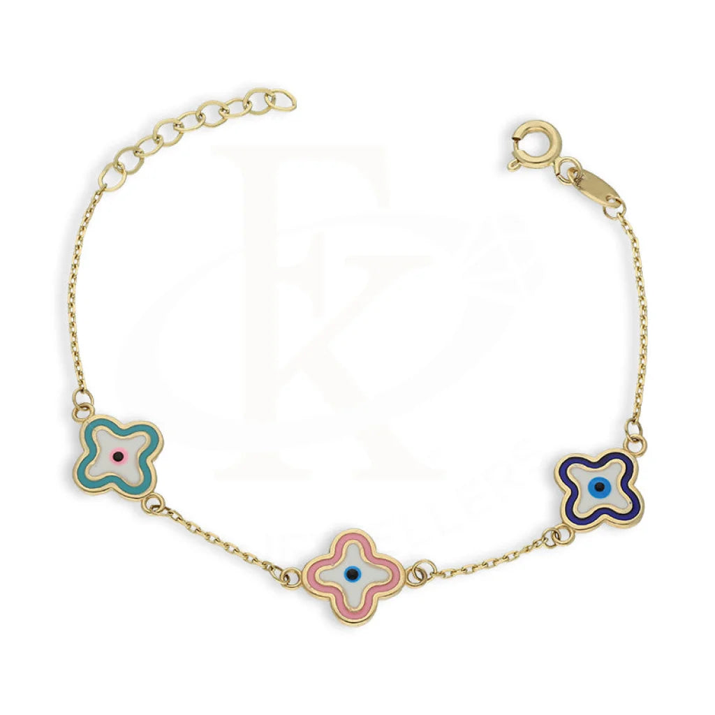 Gold Flowers Baby Bracelet 18Kt - Fkjbrl18K5334 Bracelets