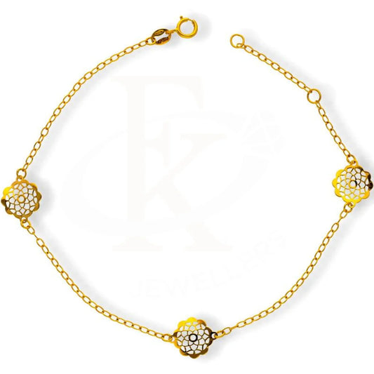 Gold Flowers Bracelet 18Kt - Fkjbrl18K2161 Bracelets