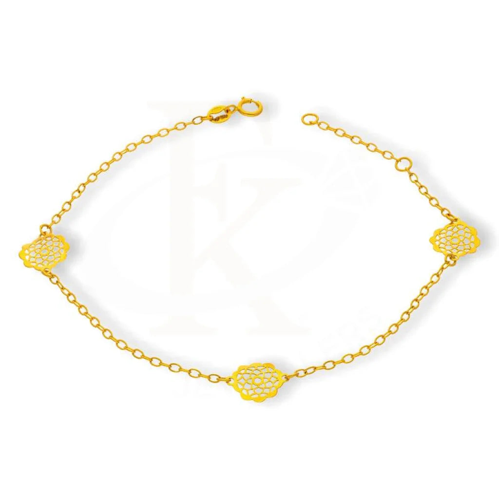 Gold Flowers Bracelet 18Kt - Fkjbrl18K2161 Bracelets