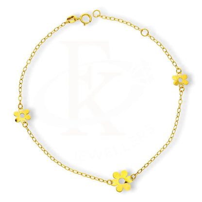 Gold Flowers Bracelet 18Kt - Fkjbrl18K2165 Bracelets