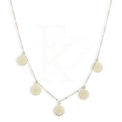 Gold Flowers Necklace 18Kt - Fkjnkl18Km5339 Necklaces