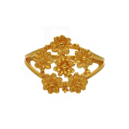 Gold Flowers Ring 22Kt - Fkjrn22K2813 Rings