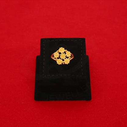 Gold Flowers Ring 22Kt - Fkjrn22K2813 Rings