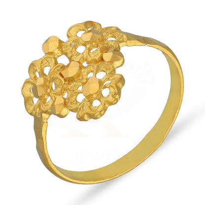 Gold Flowers Ring 22Kt - Fkjrn22K3055 Rings