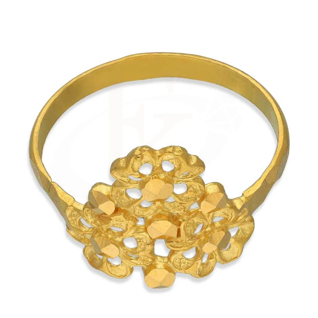 Gold Flowers Ring 22Kt - Fkjrn22K3055 Rings