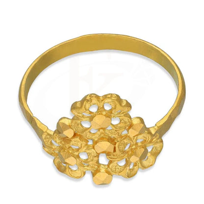 Gold Flowers Ring 22Kt - Fkjrn22K3055 Rings