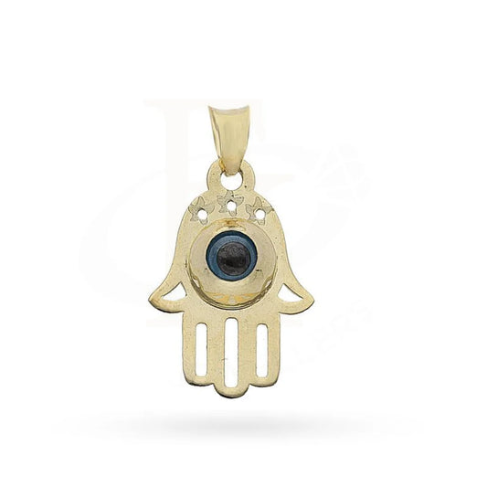 Gold Hamsa Hand Pendant 18Kt - Fkjpnd1678 Pendants