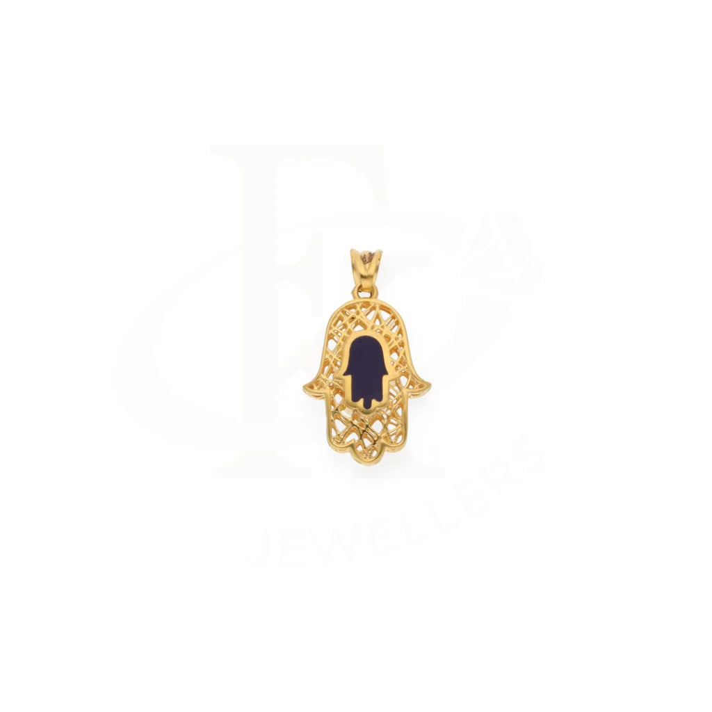 Gold Hamsa Pendant 21Kt - Fkjpnd21K7589 Pendants