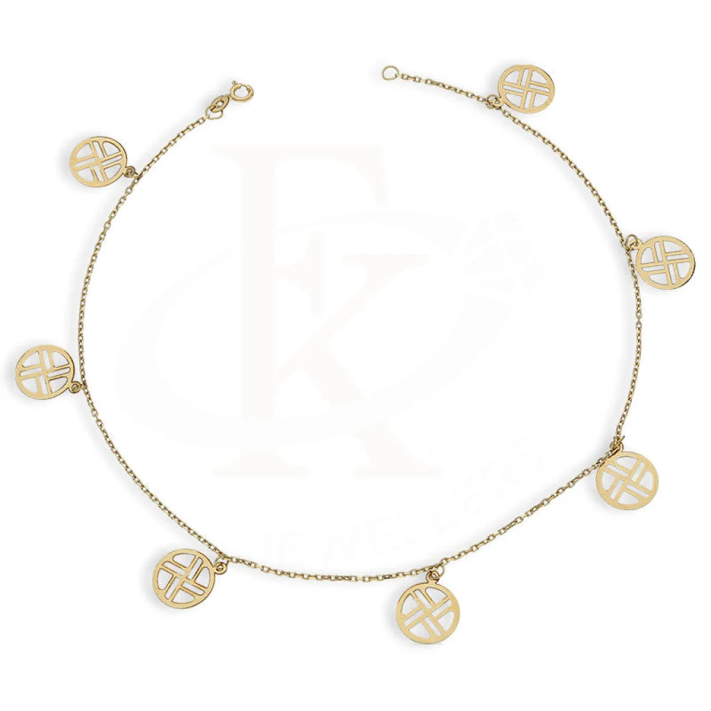 Gold Hanging Anklet 18Kt - Fkjankl18K5268 Anklets