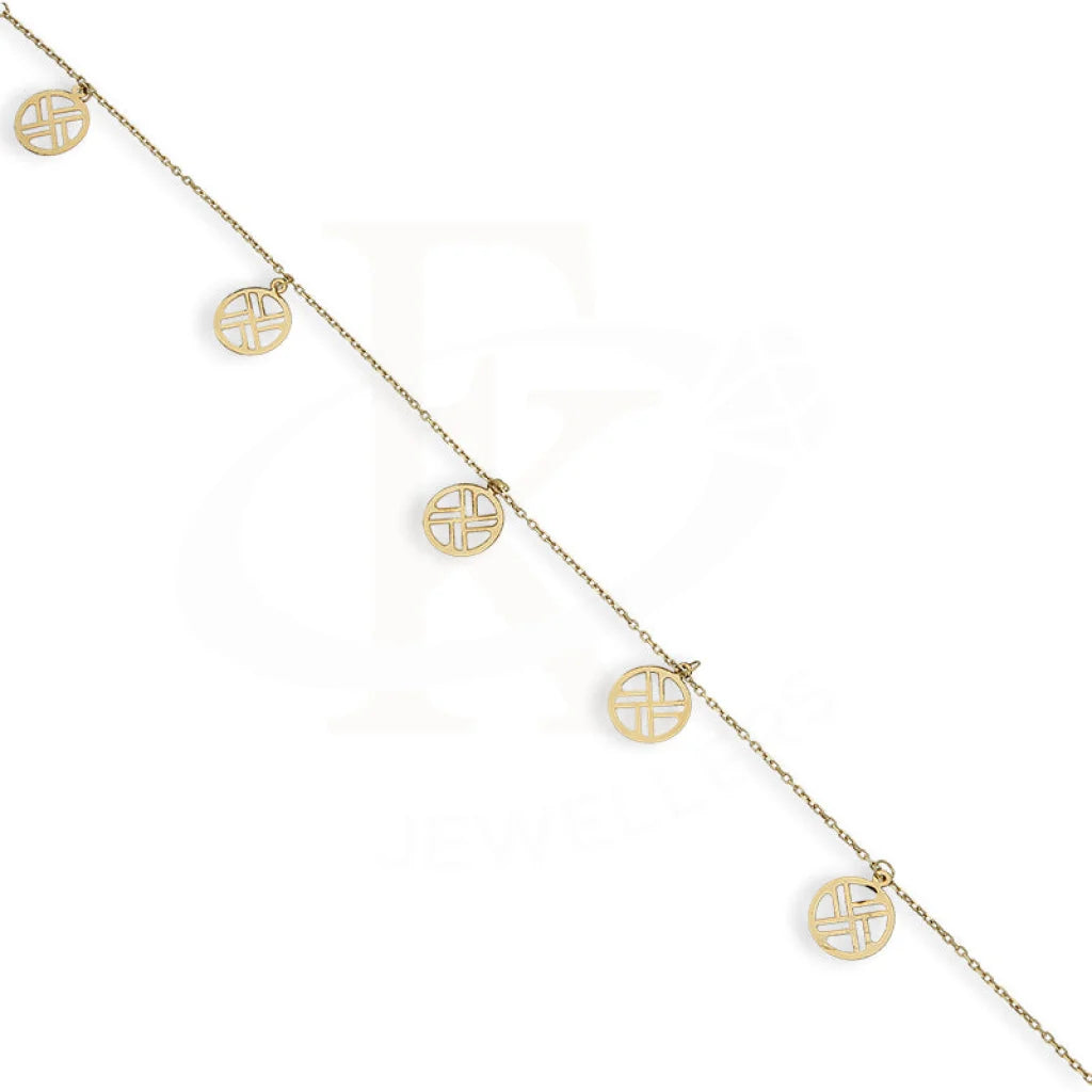 Gold Hanging Anklet 18Kt - Fkjankl18K5268 Anklets