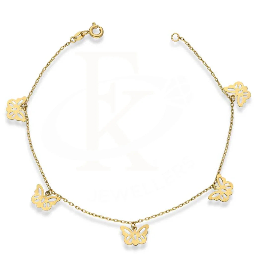 Gold Hanging Butterfly Bracelet 18Kt - Fkjbrl18K2991 Bracelets