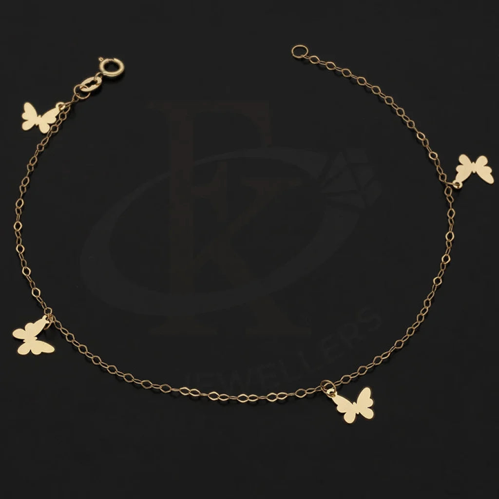 Gold Hanging Butterfly Bracelet 18Kt - Fkjbrl18Km5446 Bracelets