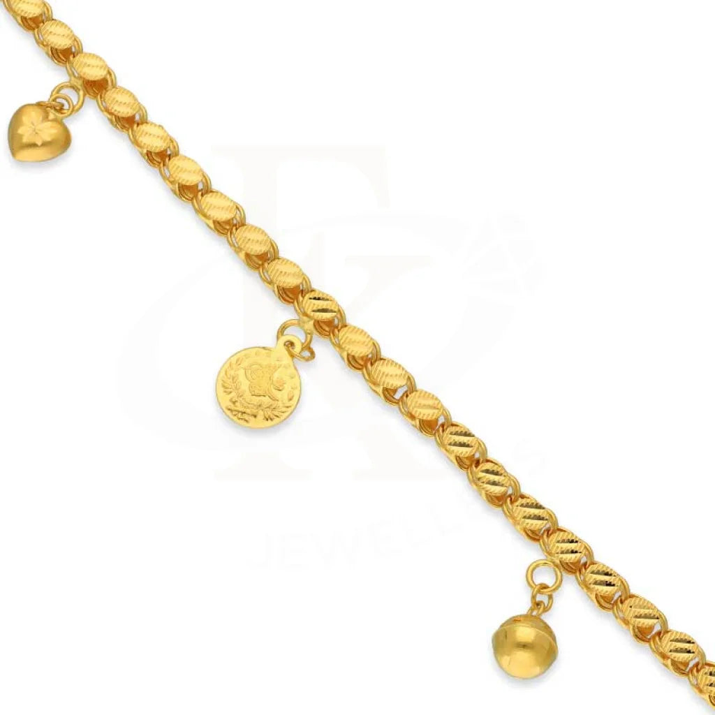 Gold Hanging Charm Bracelet 22Kt - Fkjbrl22K3018 Bracelets