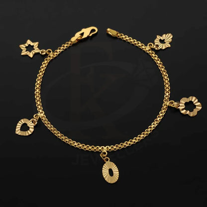 Gold Hanging Charm Bracelet 22Kt - Fkjbrl22K3020 Bracelets