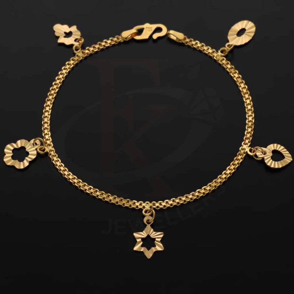 Gold Hanging Charm Bracelet 22Kt - Fkjbrl22K3024 Bracelets