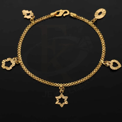 Gold Hanging Charm Bracelet 22Kt - Fkjbrl22K3024 Bracelets