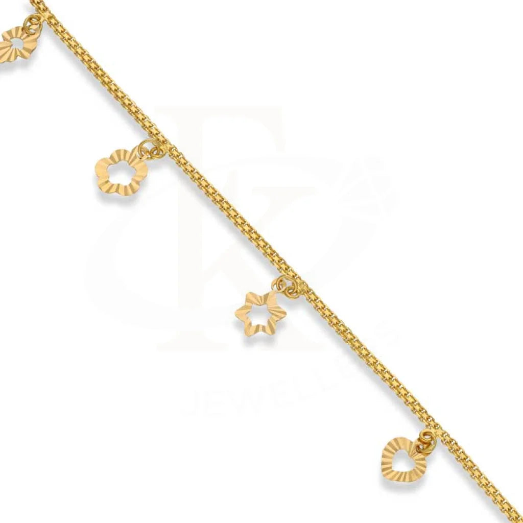 Gold Hanging Charm Bracelet 22Kt - Fkjbrl22K3024 Bracelets