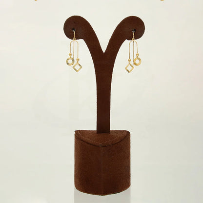 Gold Hanging Charm Drop Earrings 18Kt - Fkjern18K5234