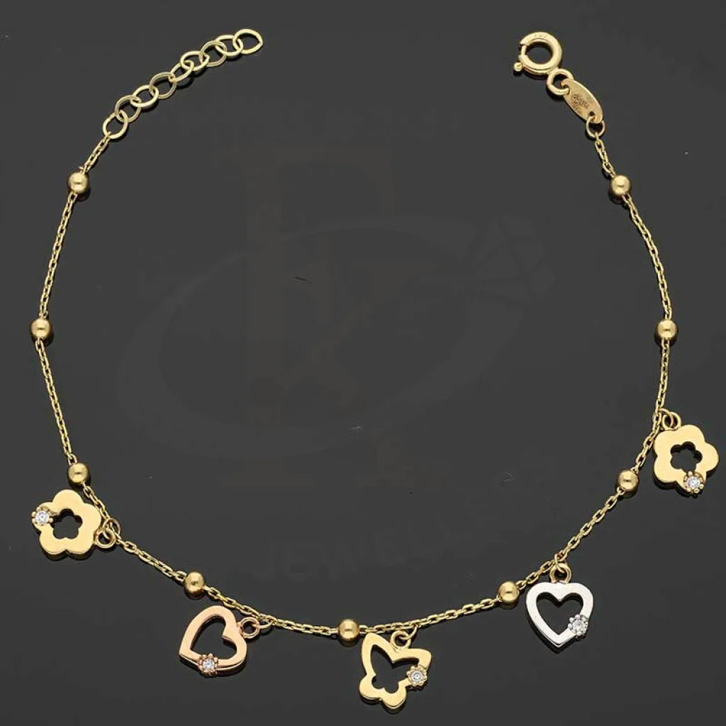 Gold Hanging Charms Bracelet 18Kt - Fkjbrl18K2679 Bracelets