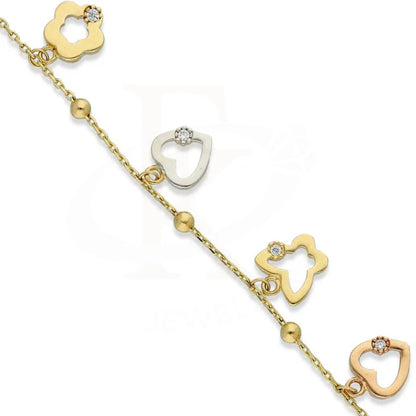 Gold Hanging Charms Bracelet 18Kt - Fkjbrl18K2679 Bracelets