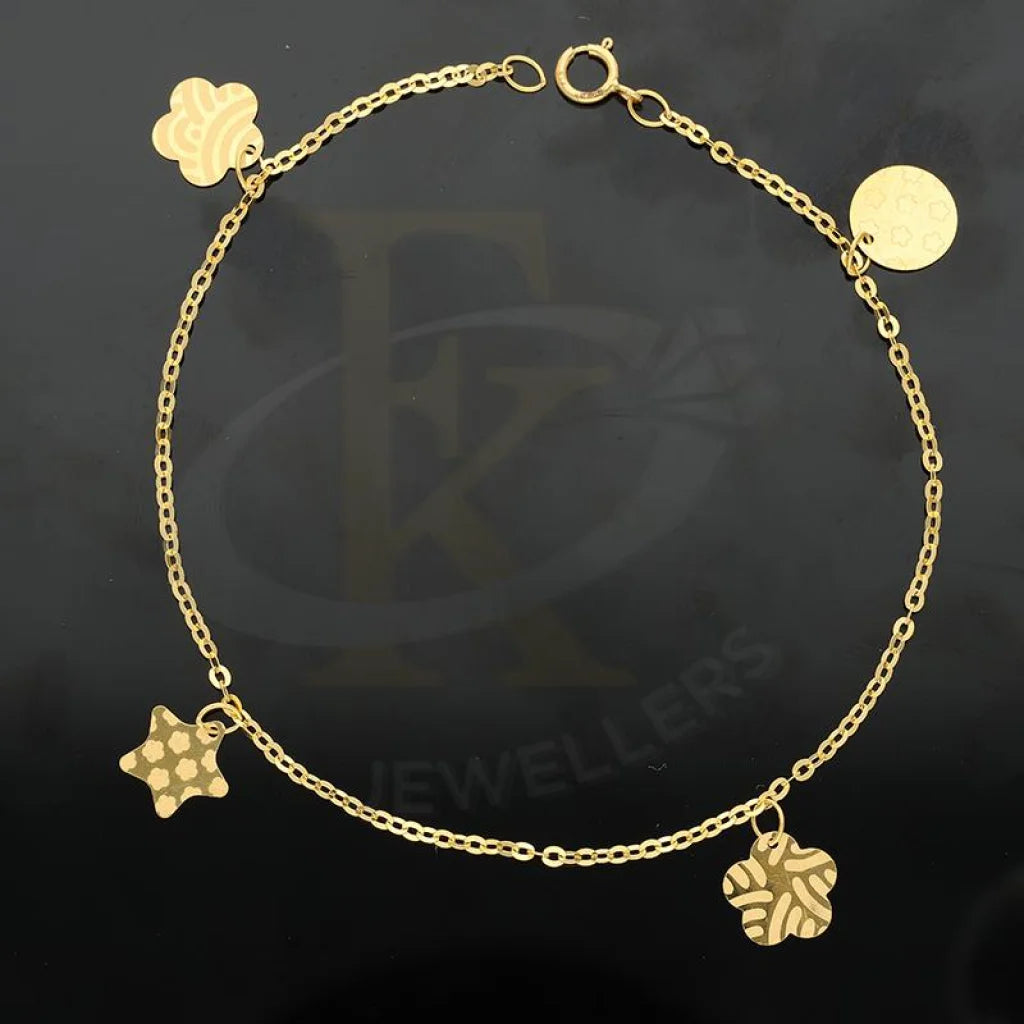 Gold Hanging Charms Bracelet 22Kt - Fkjbrl22K2398 Bracelets