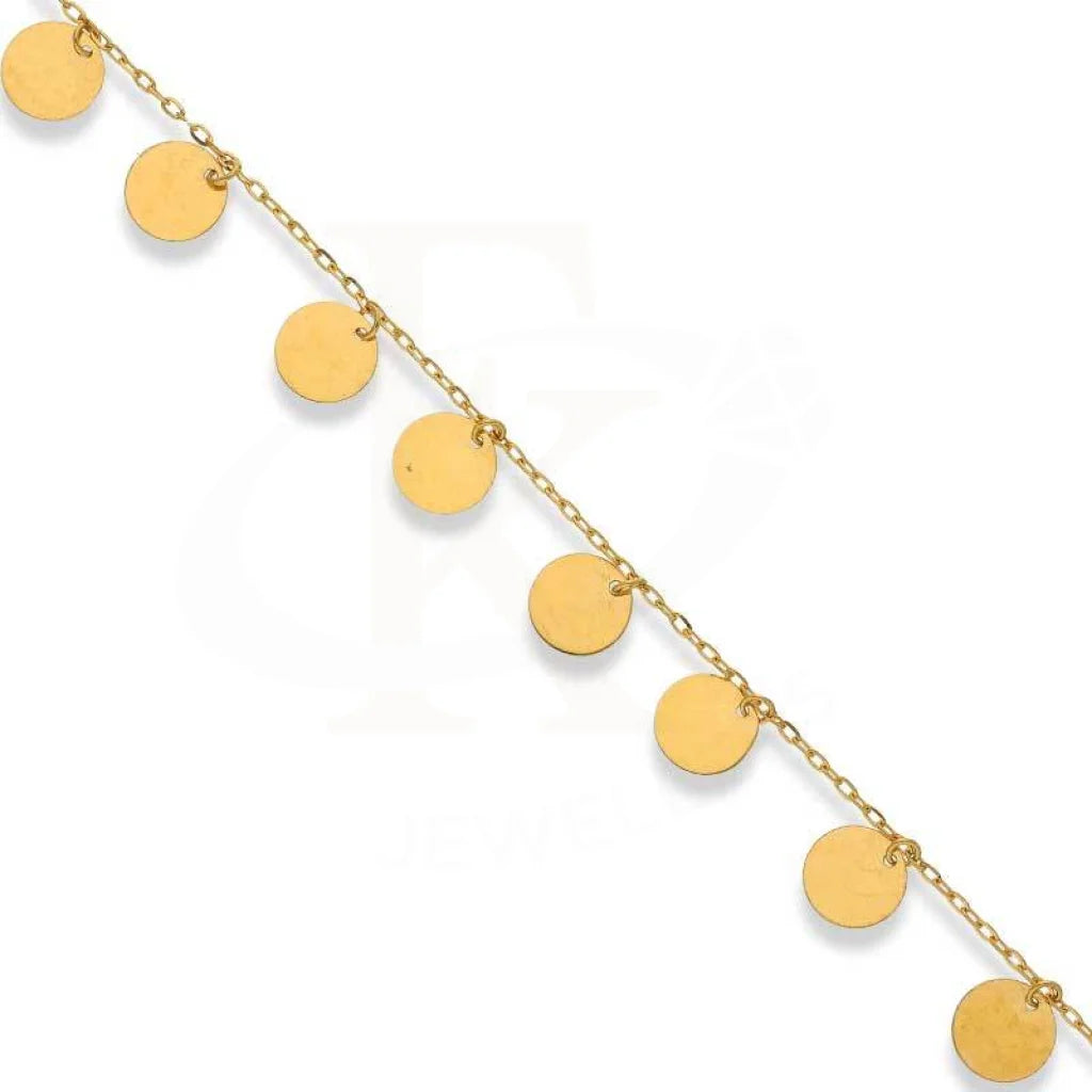 Gold Hanging Coin Anklet 18Kt - Fkjankl18K2037 Anklets