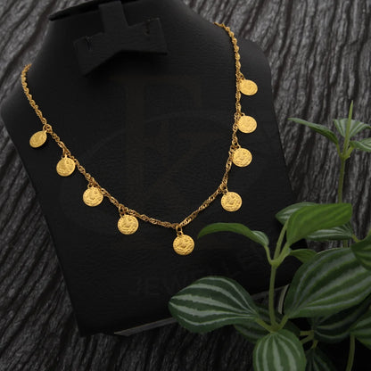 Gold Hanging Coin Necklace 21Kt - Fkjnkl21K7738 Necklaces