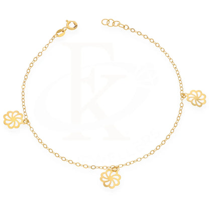 Gold Hanging Flower Bracelet 21Kt - Fkjbrl21Km7953 Bracelets