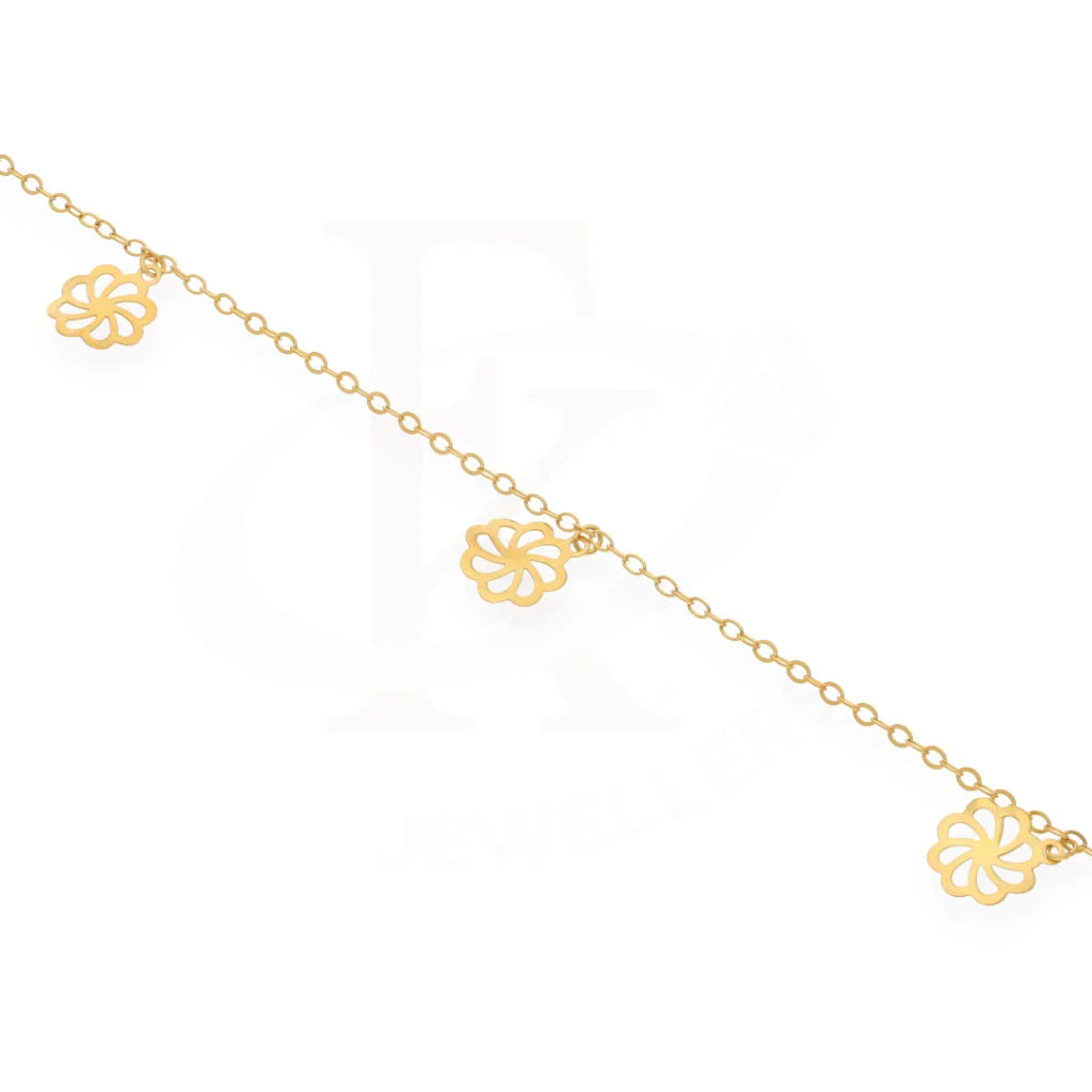 Gold Hanging Flower Bracelet 21Kt - Fkjbrl21Km7953 Bracelets