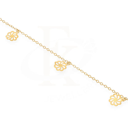 Gold Hanging Flower Bracelet 21Kt - Fkjbrl21Km7953 Bracelets