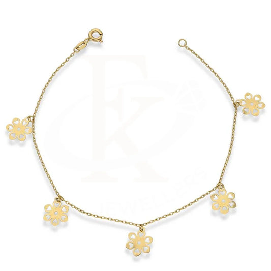 Gold Hanging Flowers Bracelet 18Kt - Fkjbrl18K2994 Bracelets