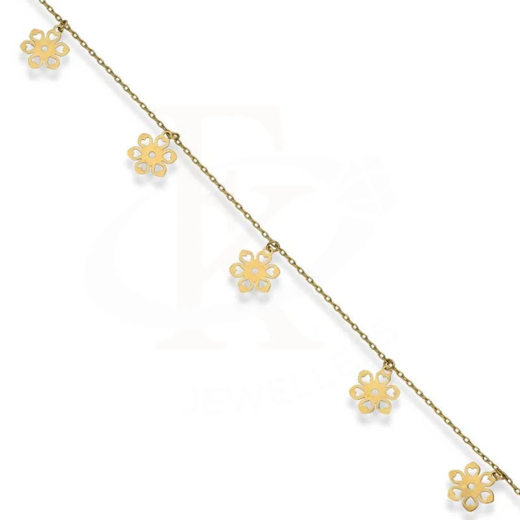 Gold Hanging Flowers Bracelet 18Kt - Fkjbrl18K2994 Bracelets