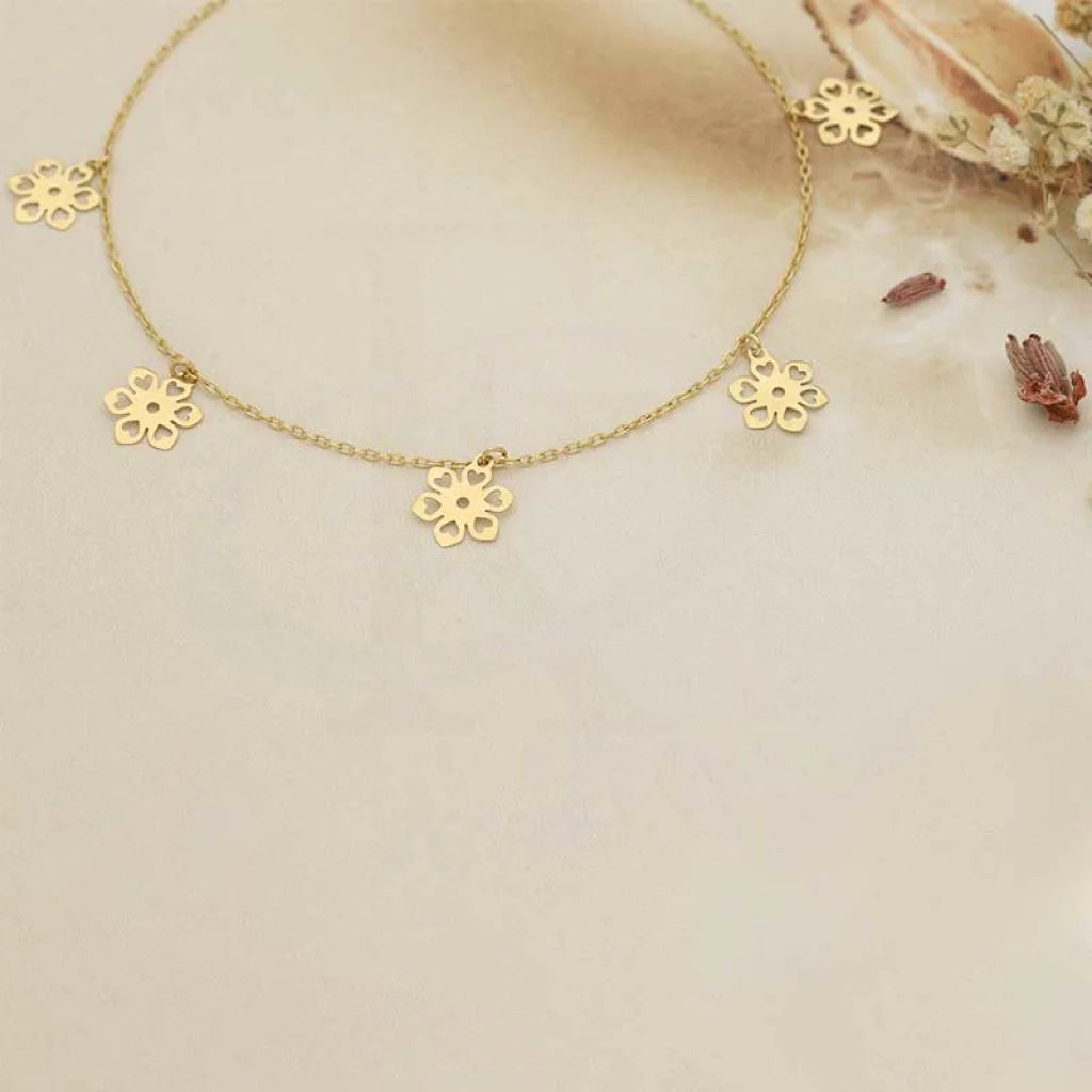 Gold Hanging Flowers Bracelet 18Kt - Fkjbrl18K2994 Bracelets