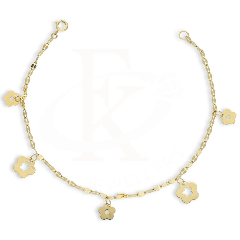 Gold Hanging Flowers Bracelet 18Kt - Fkjbrl18K5258 Bracelets