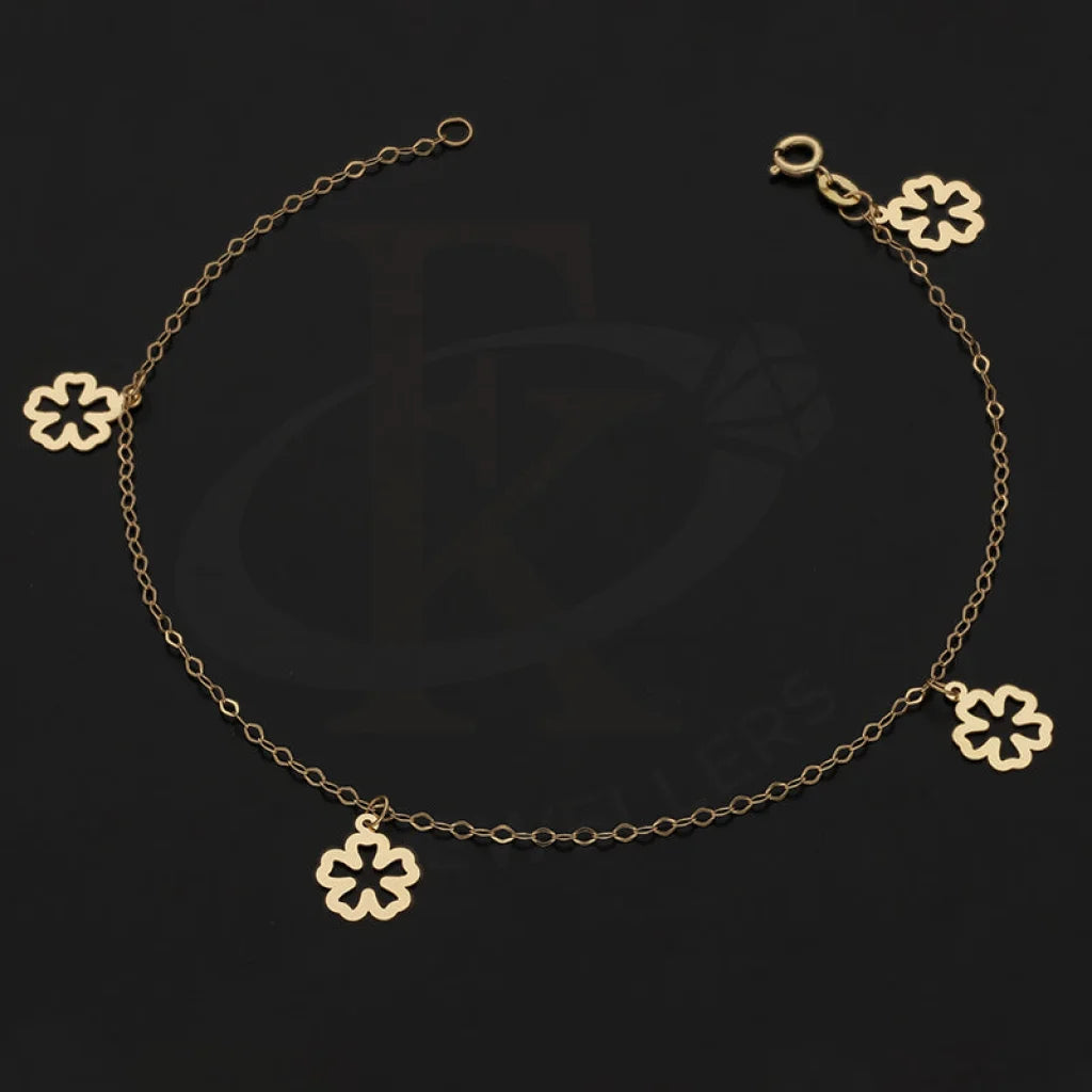 Gold Hanging Flowers Bracelet 18Kt - Fkjbrl18Km5449 Bracelets