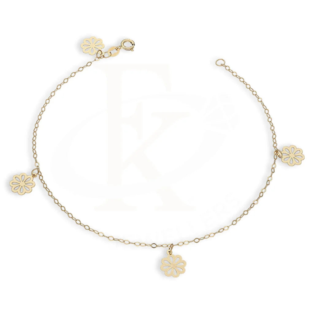 Gold Hanging Flowers Bracelet 18Kt - Fkjbrl18Km5448 Bracelets