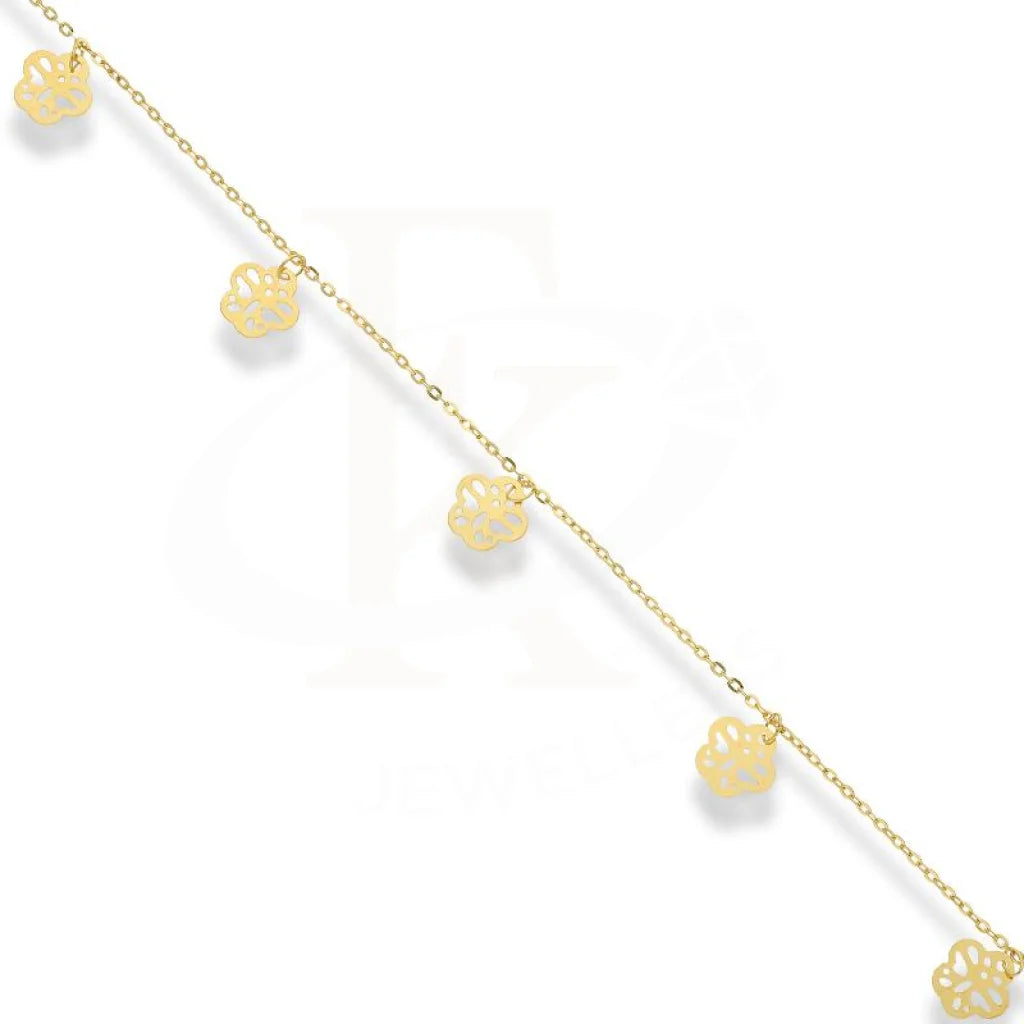 Gold Hanging Flowers Bracelet 21Kt - Fkjbrl21K2474 Bracelets