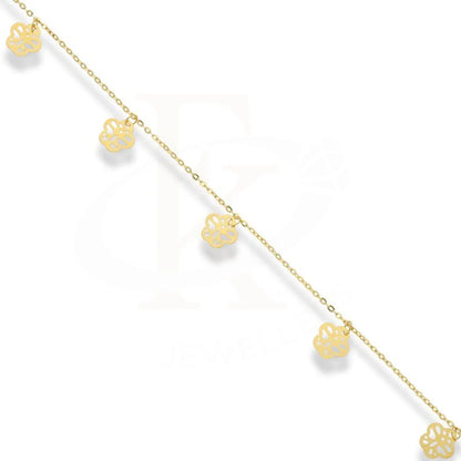 Gold Hanging Flowers Bracelet 21Kt - Fkjbrl21K2474 Bracelets