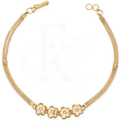 Gold Hanging Flowers Bracelet 21Kt - Fkjbrl21K7498 Bracelets