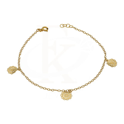 Gold Hanging Flowers Bracelet 21Kt - Fkjbrl21Km5017 Bracelets