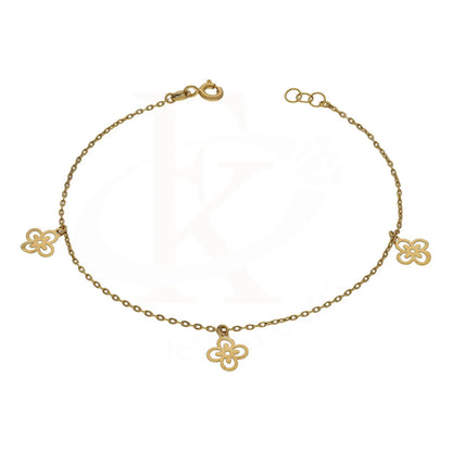 Gold Hanging Flowers Bracelet 21Kt - Fkjbrl21Km5020 Bracelets