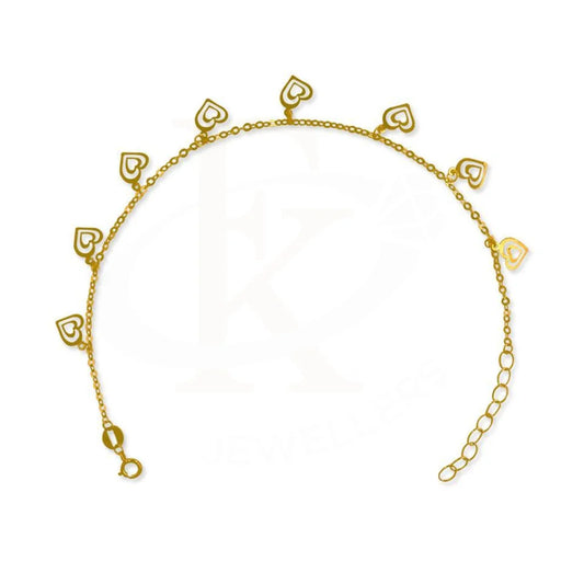 Gold Hanging Heart Bracelet 18Kt - Fkjbrl1963 Bracelets