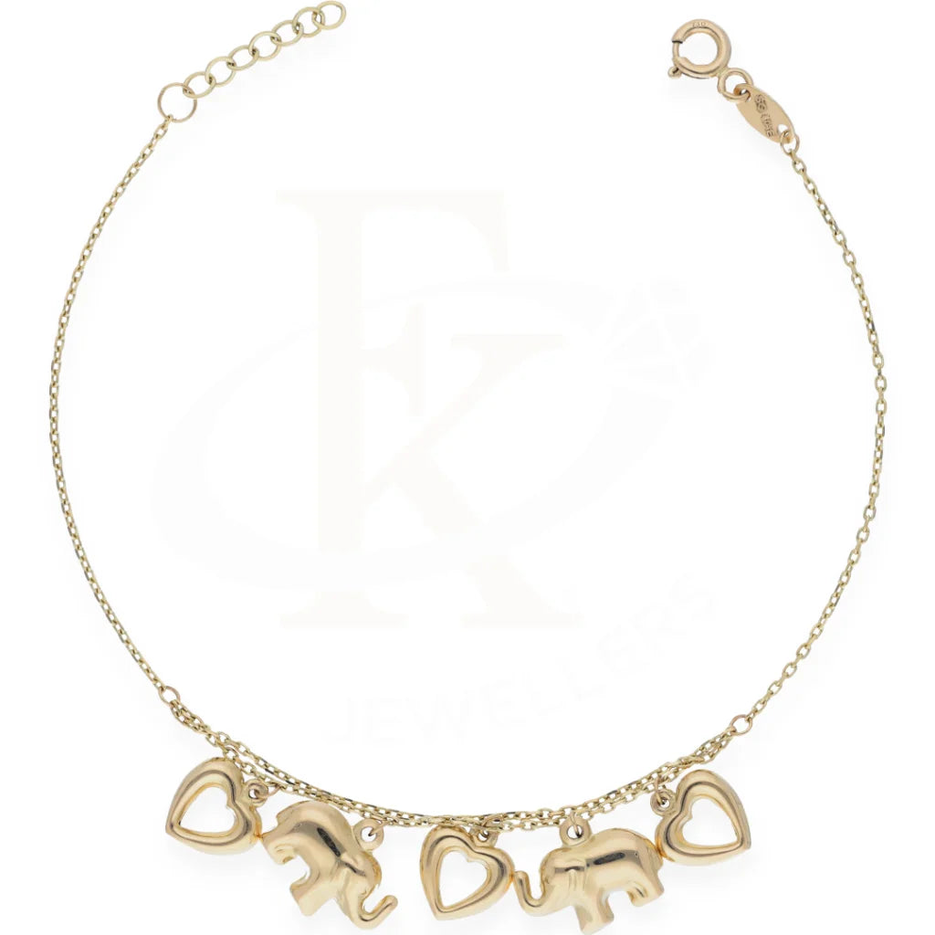 Gold Hanging Heart Bracelet 18Kt - Fkjbrl18K7478 Bracelets