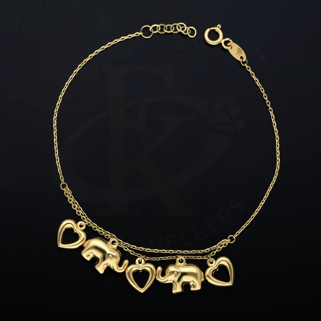 Gold Hanging Heart Bracelet 18Kt - Fkjbrl18K7478 Bracelets