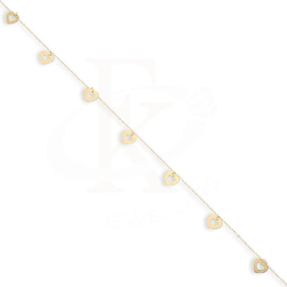 Gold Hanging Hearts Anklet 18Kt - Fkjankl18K5428 Anklets