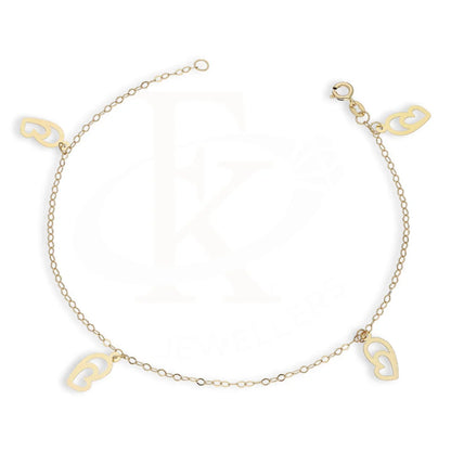 Gold Hanging Hearts Bracelet 18Kt - Fkjbrl18Km5489 Bracelets